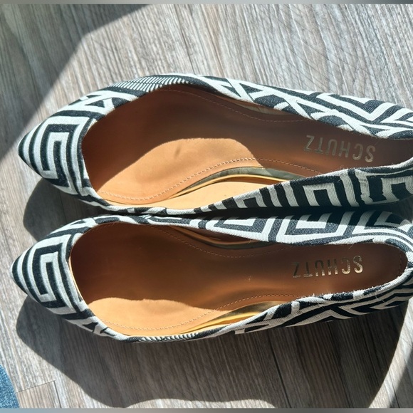 Schutz Tecido Art Deco Flats - Picture 2 of 11